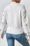 kamames Colorful Yarn Ball Pullover Sweater