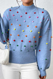 kamames Colorful Yarn Ball Pullover Sweater