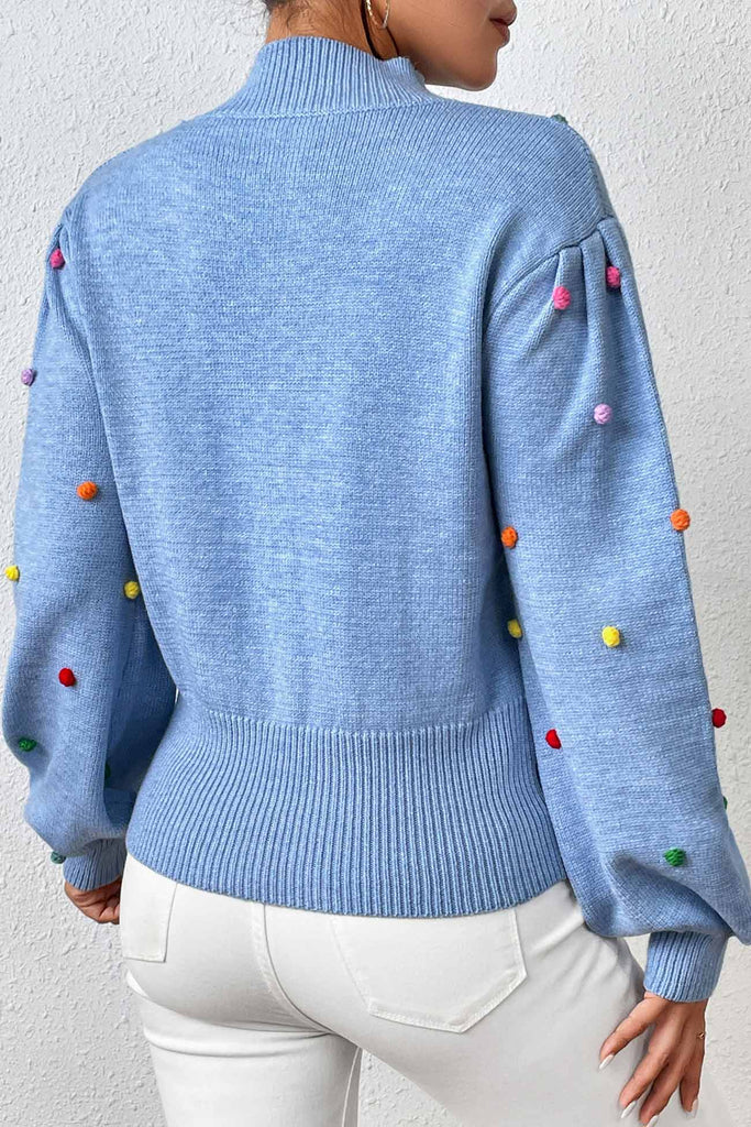 kamames Colorful Yarn Ball Pullover Sweater