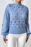 kamames Colorful Yarn Ball Pullover Sweater