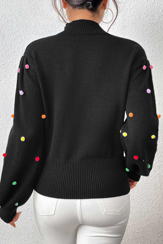kamames Colorful Yarn Ball Pullover Sweater