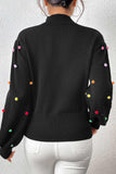 kamames Colorful Yarn Ball Pullover Sweater