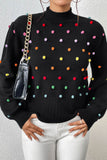 kamames Colorful Yarn Ball Pullover Sweater