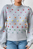 kamames Colorful Yarn Ball Pullover Sweater