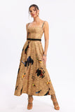 kamames Coral Print Midi Dress