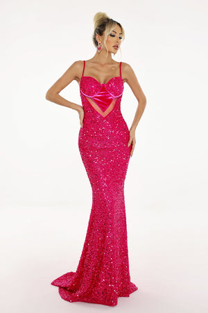 kamames Serge Sequins Maxi Dress