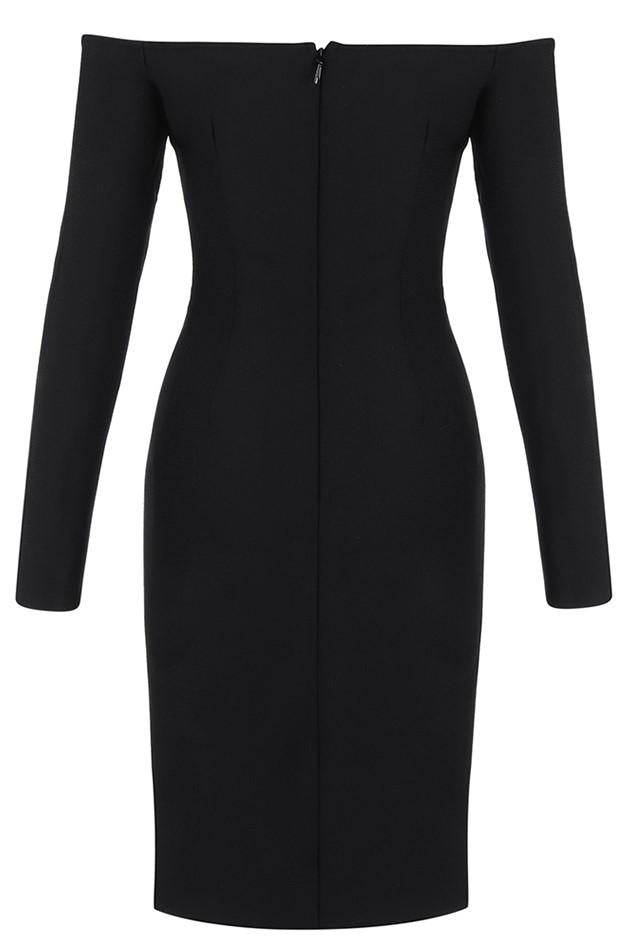 kamames Hannah Black Mini Cocktail Dress