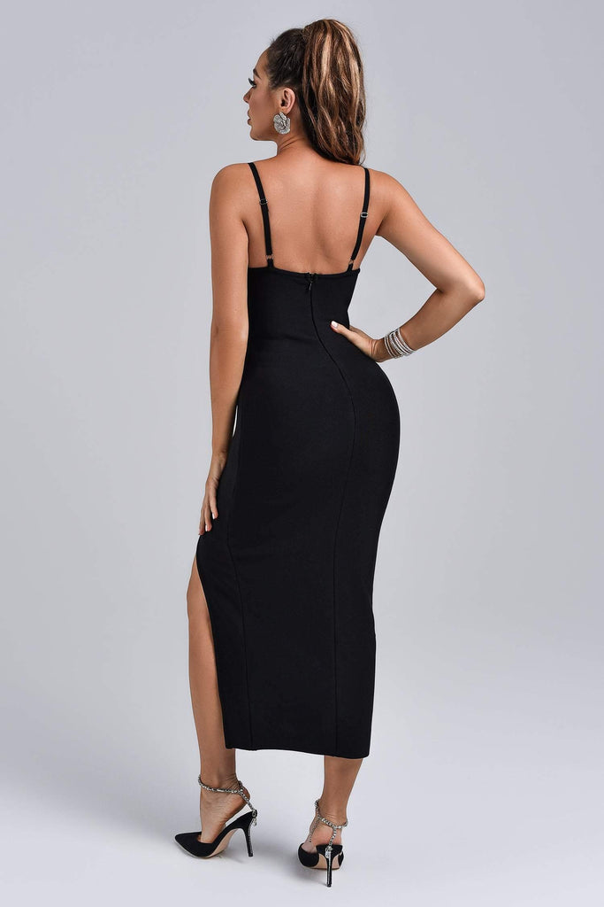 kamames Barbie Diamonate Midi Bandage Dress