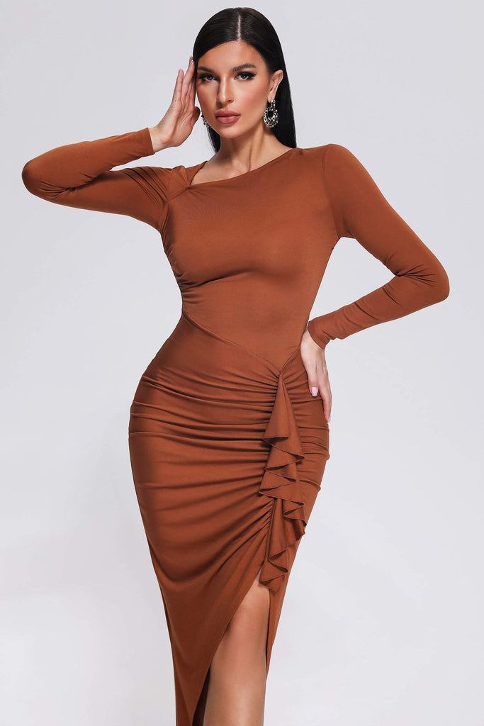 kamames Galia Ruched Midi Dress