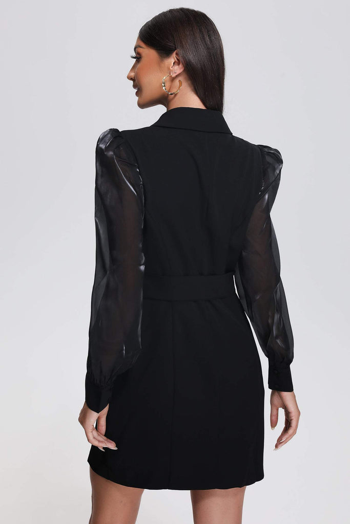 kamames Lakira Puff Sleeve Blazer Dress