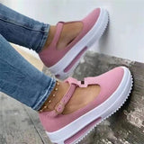kamames Single Shoes 2023 Spring And Summer New Slope Heel Thick-Soled Sneakers Size 43 Women's Shoes