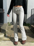 kamames kamames SUCHCUTE Striped Pants For Women Fashion Gothic High Waist Straight Baggy Pants Streetwear Vintage Korean Style Suits Trouser 1127-1