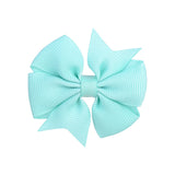 2 Inches Candy Color Baby Mini Small Bowknot Hair Clips For Cute Girls Safety Hairpins Barrettes Headwear Kids Hair Accessories