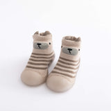 0 to 4 Years Cute Bear Winter Kids Warm Terry Socks Shoes Socks Infant Boys Thicken Shoes Cotton Baby Girls Booties Soft Sole