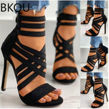 kamames Summer New European And American Women's Shoes 36-43 Fashion Temperament Rear Zipper Stiletto High Heels Women