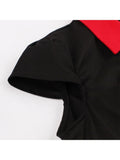 kamames 4XL Big Size Women Summer Vintage Cotton Dress 2023 Rockabilly Big size 5XL Swing Retro Black Dress Party Feminino Vestidos