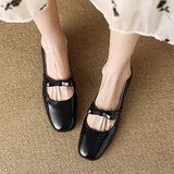 kamames kamames Retro Low Heel Thick Heel Bow Mary Jane Shoes Female Autumn 2024 New Patent Leather Shallow Mouth College Wind Single Shoes