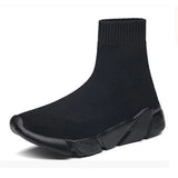 zingj For Women Vulcanized Shoes Female Socks Shoes Trainers Women Slip-on Stretch Platform Shoes Black Sneaker Femme