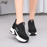 kamames Platform Wedges Women's Sneakers Spring autumn High Quality Mesh Breathable Increased women's shoes Casual Shoes Y997