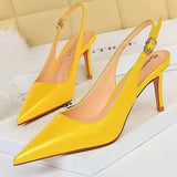 BIGTREE Shoes Patent Leather Woman Pumps Kitten Heels Occupation OL Office Shoes Classic Pumps Plus Size 35-43 Shoes Women Heels