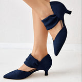 Chic Ankle-Strap Pumps - Low Heel, Pointed Toe, Comfortable Fit for Wedding & Parties