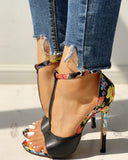 kamames kamames Summer New Fishmouth Women's Sandals Clasp High-Heeled Women's Shoes Spot