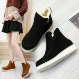 kamames Winter New Large-Size Women's Shoes Artificial Short Plush Suede Fashion Boots Short-Barrel Cotton Shoes From Stock