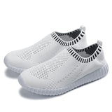 kamames Summer Women Shoes Fashion Breathable Mesh Sneakers casual sneakers Slip On Women Flats Loafers Fashion Vulcanize Shoes