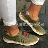 kamames kamames Single Shoes Women 2023 Summer New Flat Ribbon Set Foot Spell Color Large Size Women's Shoes