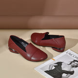 kamames kamames 2024, Simple Temperament Low Heel Round Head Flat Shoes Women's Work Shoes Soft Skin Shallow Mouth Small Single Shoes Women's Four Seasons Shoes