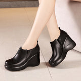 kamames Women's Shoes With Velvet, Thick Soles, Waterproof Table, Deep Slope Heels, Simple, Fashionable Overshoes, High Heels.