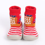 YWHUANSEN 6 to 36M Christmas Children's Indoor Socks With Soft Rubber Sole Baby Walking Shoes Girls Winter Non-slip Floor Socks