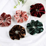 22 Colors Korea Velvet Hair Scrunchie Elastic Hair Bands Solid Color Women Girls Ropes Headwear Ponytail Holder Hair Accessories