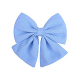 2 Pcs/lot Cute Solid Cotton Hair Bows With Clip For Girls Hair Clips Handmade Hairpins Barrettes Headwear Kids Hair Accessories