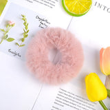 3.5 Inches New Winter Women Plush Scrunchie Girls Elastic Hair Bands Ponytail Holder Hair Rope Ties Headwear Hair Accessories