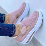 kamames Sneakers Women 2022 Summer New Breathable Mesh Wedge Casual Sport Shoes of Women Size 43 Non Slip Woman Vulcanize Shoes