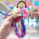 2021 Sweet Colorful Hairpin Lovely Children Girls Hairclip Kids Cute Barrette Cartoon Extension Braider Rainbow Hair Accessories