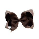 1Piece Solid Grosgrain Ribbon Hair Bows With Clip For Cute Girls Handmade Hair Clips Barrettes Hairpins Kids Hair Accessories