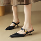 kamames kamames New 2023 Summer Pointed Muller Shoes With High Heel Sandals