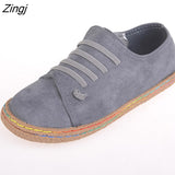 kamames New Spring Women Flats Shoes Loafers Round Toe Wide Shallow Slip-on Casual Lady Flats Shoes Oxford Shoes For Women