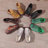 kamames Mother Shoe Hole Hole Front Tie Baotou Deep Mouth Women's Shoes Leather Soft Sole With Wear-Resistant Soft Sole Fashion