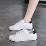 kamames kamames Help Shallow Small White Shoes 2024 Spring And Autumn New Korean Version Tie Sports Board Shoes Basic Flat Casual Women's Shoes
