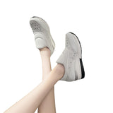 kamames New Large Size Women's Shoes With Thick Glitter, Solid Color Cover, Breathable Feet, Light And High Inside.