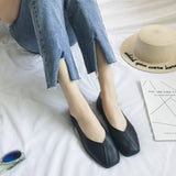 kamames The Spring And Autumn Of 2024, The New Korean Version Square-Bottomed Single Shoes Female Harajuku Students Doudou Shoes Shallow Lazy Shoes