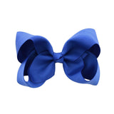 1Piece Solid Grosgrain Ribbon Hair Bows With Clip For Cute Girls Handmade Hair Clips Barrettes Hairpins Kids Hair Accessories