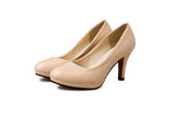 kamames Spring And Summer New Dress Shoes With Round Heels, Professional Work Shoes, High Heels, Lacquered Leather Shoes