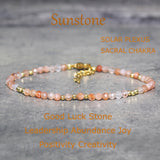 Stunning Rainbow Moonstone & Sunstone Beaded Bracelet - Handcrafted Gemstone Jewelry for Women, Featuring Natural Moonstone & Sunstone Gemstones, Adjustable Clasp, and Elegant Design - Perfect for Everyday Wear or as a Gift