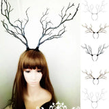 Zingj Fairy Long Antlers Tree Branches Horns Hat Hair Headband Cosplay Party Fancy Dress Xmas Best Gift