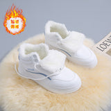 kamames Shoes for Women 2022 Winter Warm Plush Sneakers Women Lace-up High Top White Shoes Ladies Platform Shoes Zapatos De Mujer