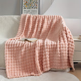 Ultra-Soft Flannel Throw Blanket - Plaid Pattern, Tear-Resistant, All-Season Comfort For Couch & Bed, 70.0X100.0 cm